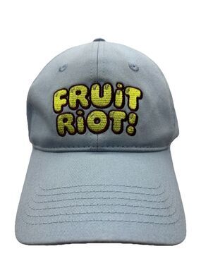 Fruit Riot "Not For Wimps" Embroidered Baseball Cap - Light Blue
